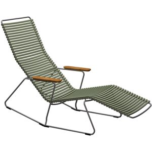 Houe - Click Sunrocker - Olive Green - Olive Green - Solstolar Och Solsängar - Metall/trä/plast