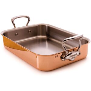 Mauviel - Roasting Pan M'150s Copper/steel - 35 X 25 X 7 Cm - Silver,Koppar - Ugnsformar