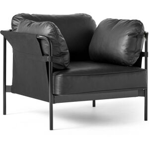 Hay - Can 1 Seater - Black Base - Black Canvas - Cat.6 - Sense Black - Svart - Fåtöljer - Metall/textilmaterial