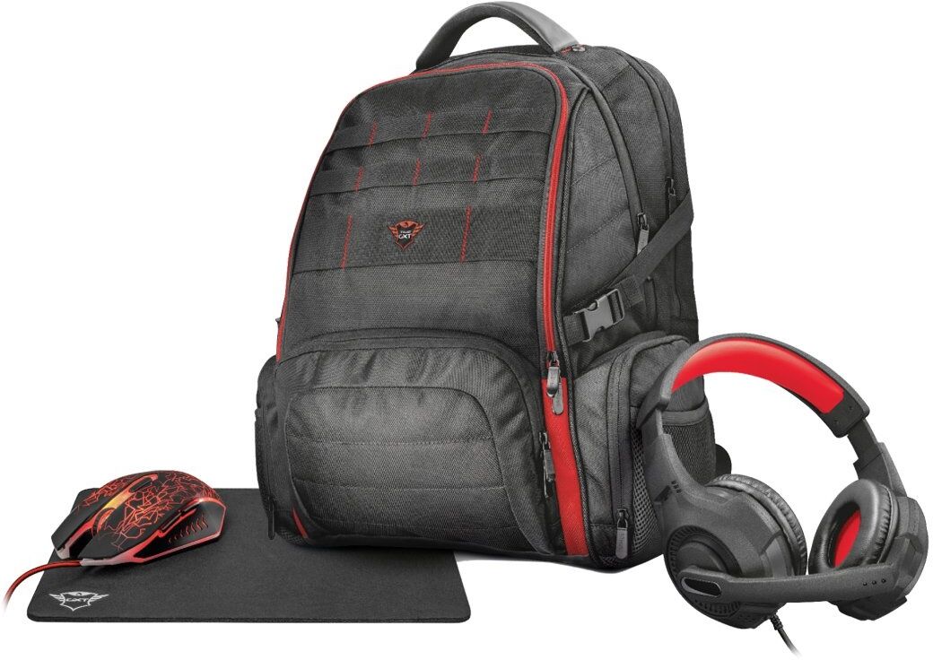 Trust GXT 1250 4-in-1 Ryggsäck Gaming Bundle Trust GXT 1250 4-in-1 Ryggsäck Gaming Bundle