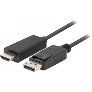 Lanberg Displayport Till Hdmi Kabel Fhd - Svart - 3m