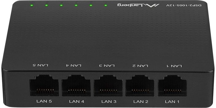 Lanberg Nätverksswitch 5-portar 100/1000 Mbps V12 Lanberg Nätverksswitch 5-portar 100/1000 Mbps V12