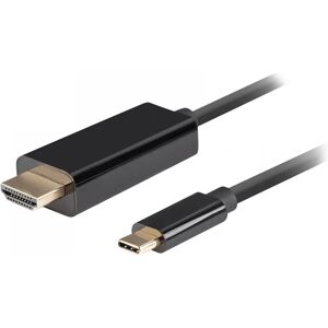 Lanberg Usb-C Till Hdmi Kabel 4k 60hz Svart - 1m