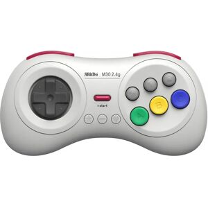 8bitdo M30 2.4g Wireless Gamepad - Trådlös Kontroll - Vit