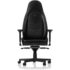 Noblechairs Icon Real Leather - Svart / Svart