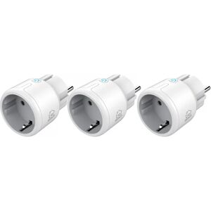 Deltaco Smart Home 3-Pack Mini Smart Plug - Wifi, Timer