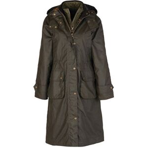 Barbour Long Cannich Wax Jacket Dam, olive, 44