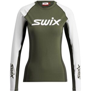 Swix RaceX Dry Long Sleeve dam, XL, Olive/ Agave green Swix RaceX Dry Long Sleeve dam, XL, Olive/ Agave green