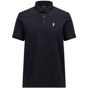 Peak Performance Classic Cotton Polo Herr, Black, 2XL