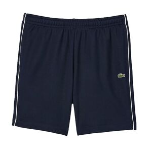 Lacoste Paris Interlock Piqué Contrast Trim Shorts Herr, Navy Blue, 7