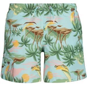 GANT Hawaii Print Swim Shorts Junior, 170, TURQUOISE MIST