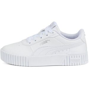 Kids Carina 2.0 Sneaker Junior, 33, PUMA White-PUMA White-PUMA Silver