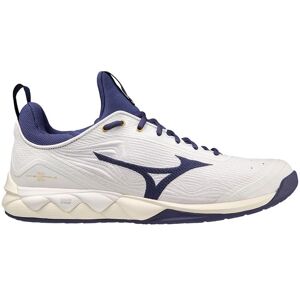 Mizuno Wave Luminous 2 Herr, 44, White/Blue Ribbon/MPGold