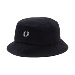 Fred Perry Piquet Bucket Hat, M, 464 BLACK