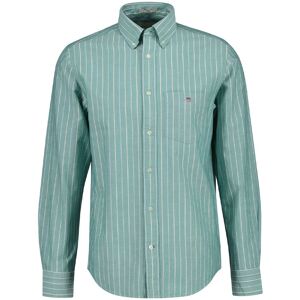 GANT REGULAR CLASSIC OXFORD STRIPE SHIRT HERR, S, BOTANICAL HUE GANT REGULAR CLASSIC OXFORD STRIPE SHIRT HERR, S, BOTANICAL HUE