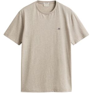 GANT Regular Fit Shield T-Shirt herr, XXL, SEED MELANGE GANT Regular Fit Shield T-Shirt herr, XXL, SEED MELANGE