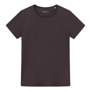 Knowledge Cotton Basic T-shirt Dam, XL, Chocolate Plum