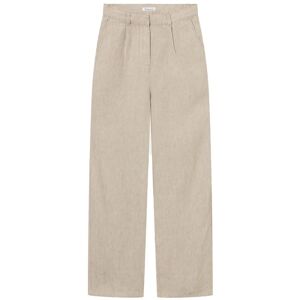 Knowledge Cotton Loose Natural Linen Pants Dam, 36, Light feather gray