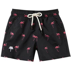 OAS Black Flamingo Swimshorts Junior, Black, 8