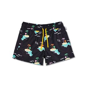 Happy Socks Island In The Sun Swimshorts Junior, Black/Mult, 2-3 År