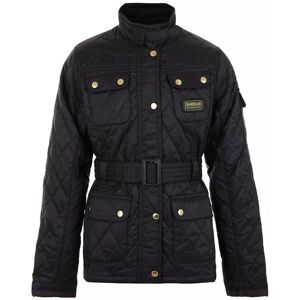 Barbour Girls Flyweight Jacket Junior, Svart/Röd, XL