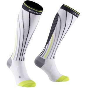 Zero Point Pro Race Compression Sock, Vit/Gul