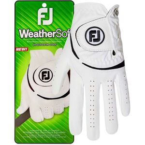 FootJoy WeatherSof Herr, White/Black, LH-XL