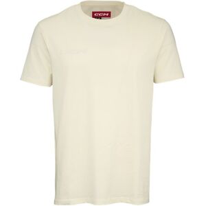 CCM Core SS Tee Youth, XL, Unbleached