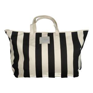 GANT Striped Canvas Beach Bag, Black, ONE