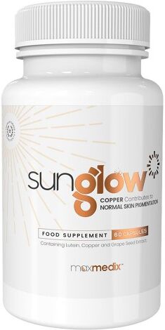 maxmedix Sunglow - 60 brun utan sol tabletter som hjälper dig uppnå naturlig solbränna - Soltabletter för daglig användning maxmedix Sunglow - 60 brun utan sol tabletter som hjälper dig uppnå naturlig solbränna - Soltabletter för daglig användning