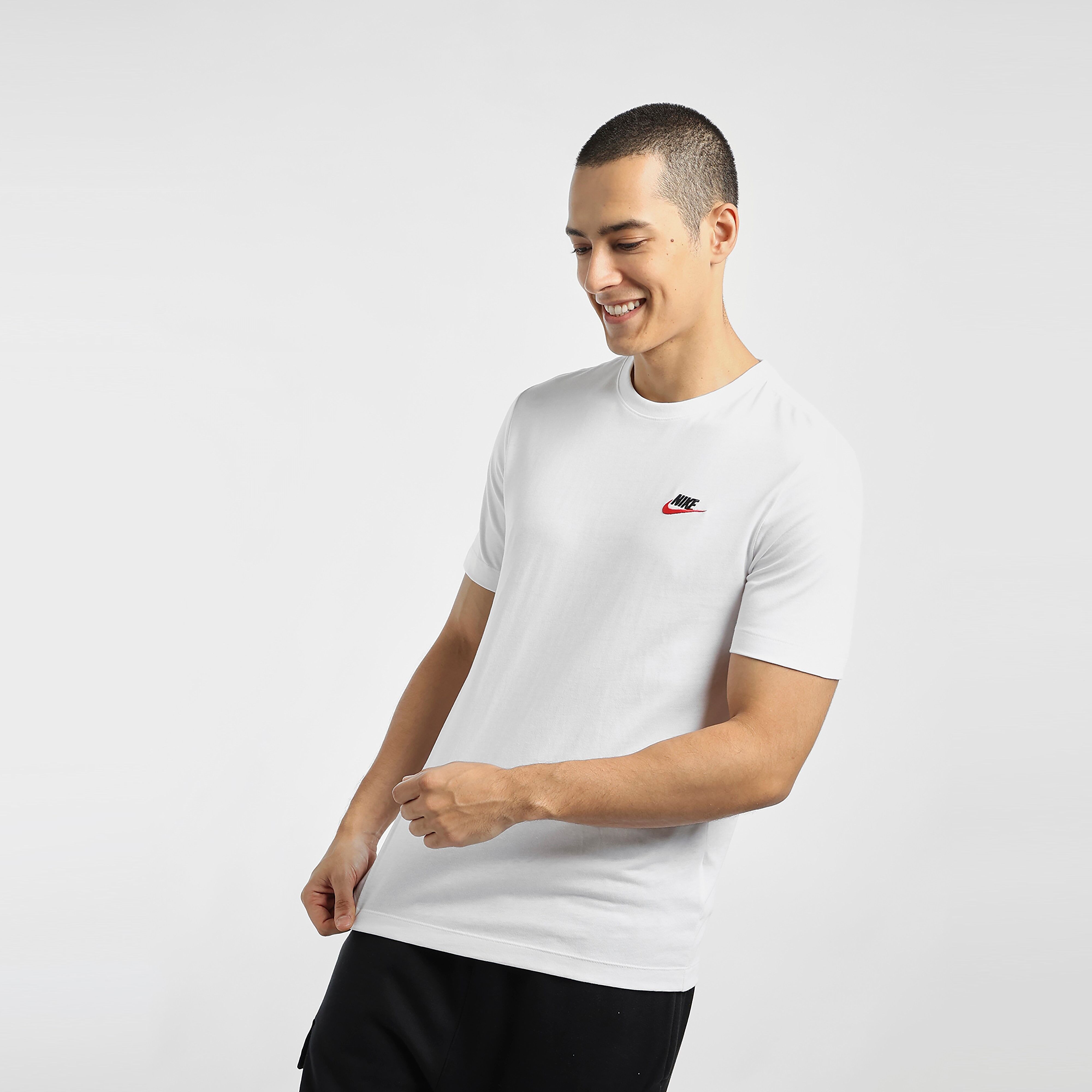 Nike Sportswear Club T-Shirt - WHITE - Mens