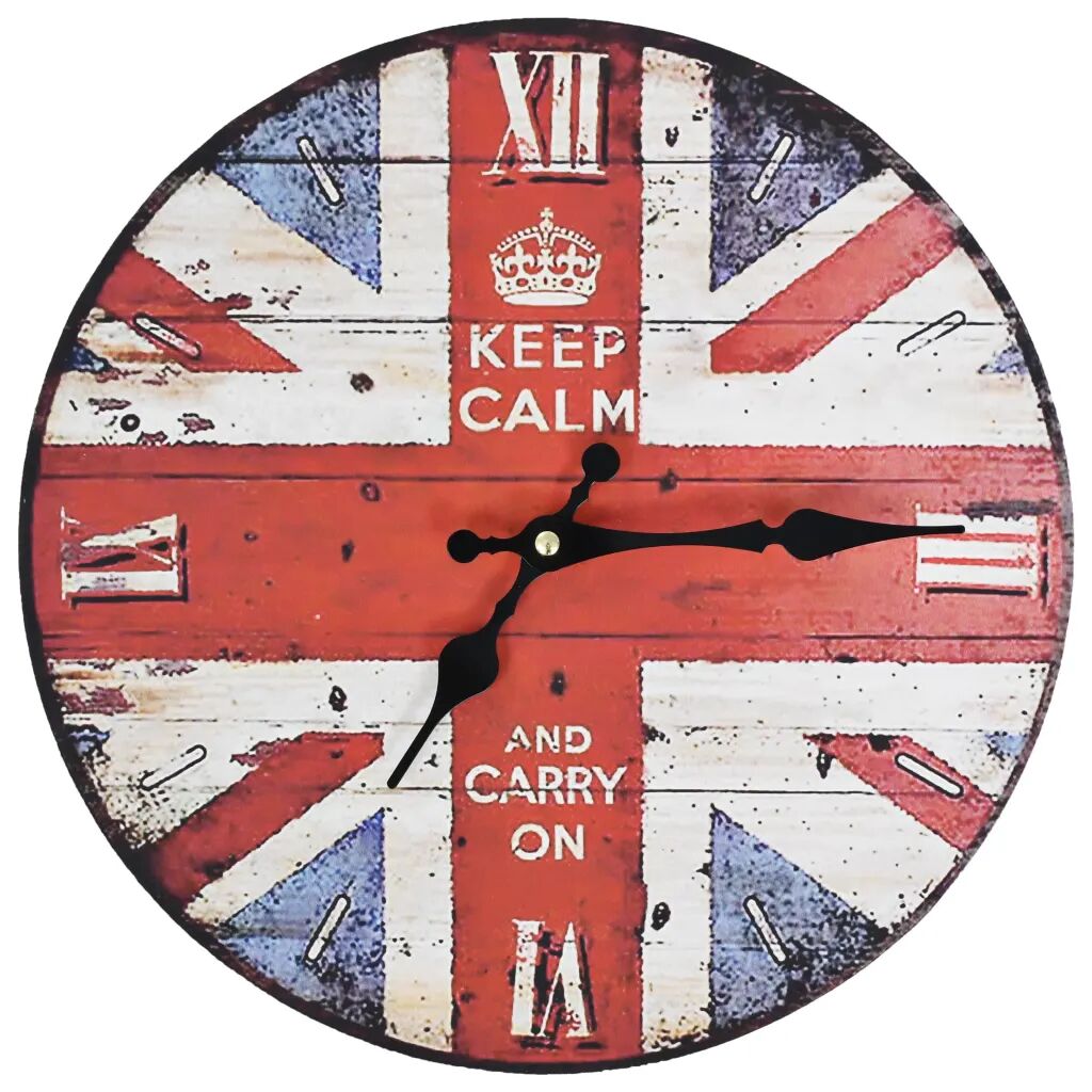 vidaXL Vintage nástenné hodiny UK 30 cm