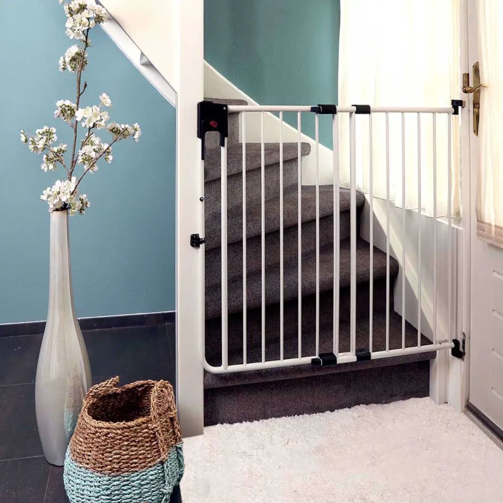 A3 Baby & Kids Bezpečnostná zábrana SafeDoor biela 75,5-116 cm