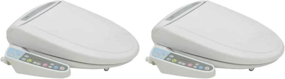 vidaXL Elektronické automatické WC sedadlá s bidetom 2 ks