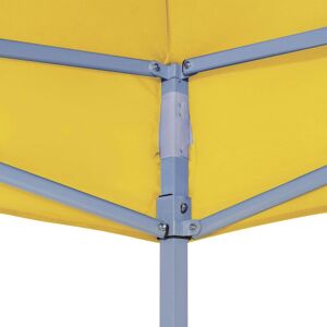 vidaXL Značková strecha 2x2 m žltá 270 g/m²