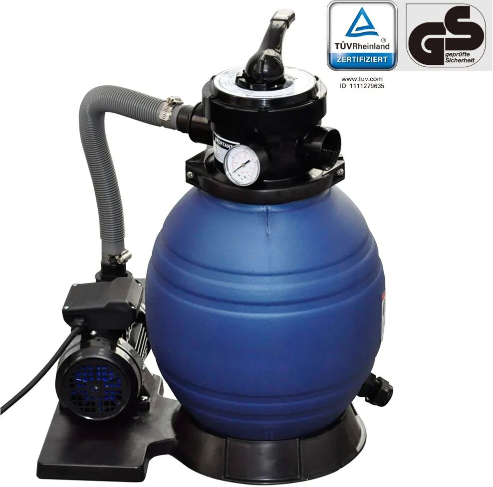 vidaXL Piesková filtrácia s čerpadlom 400 W, 11000 l/h