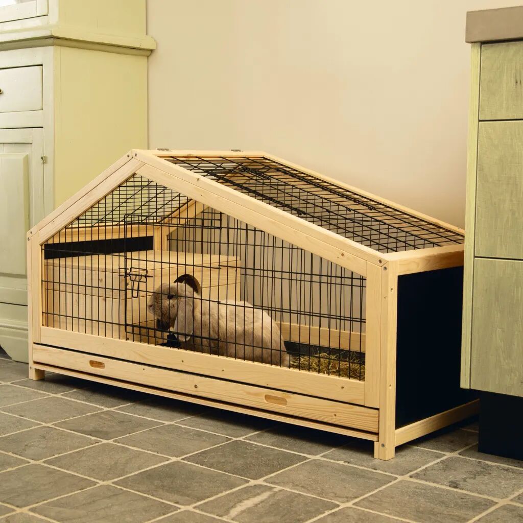 Beeztees Interiérová králikáreň Mex drevená 116x54x65,4 cm