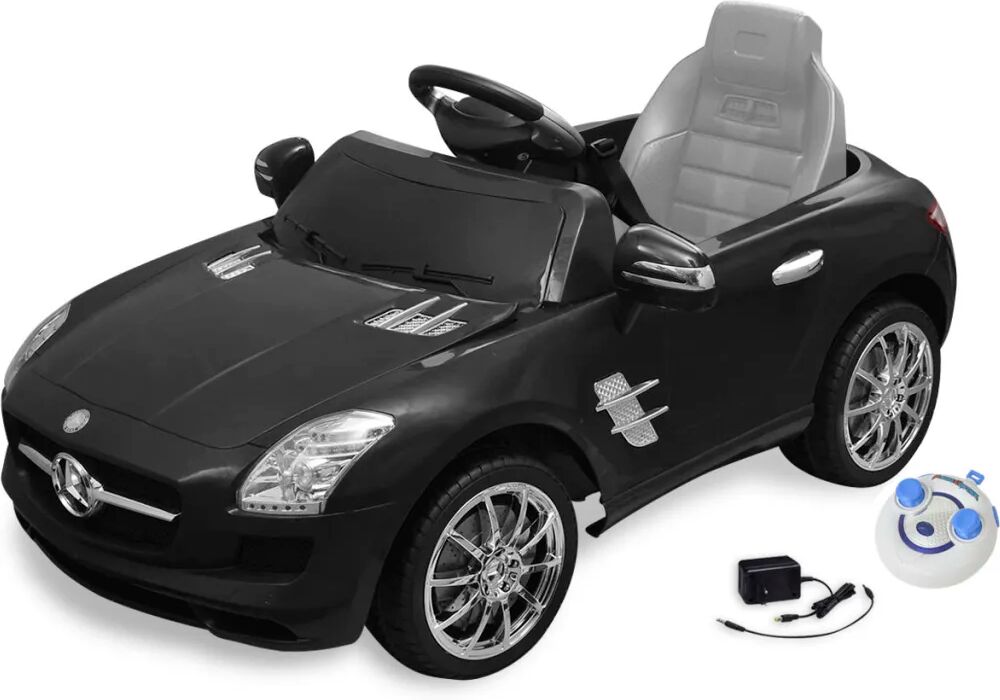 vidaXL Detské elektrické pojazdné auto, čierne, Mercedes Benz SLS AMG 6 V