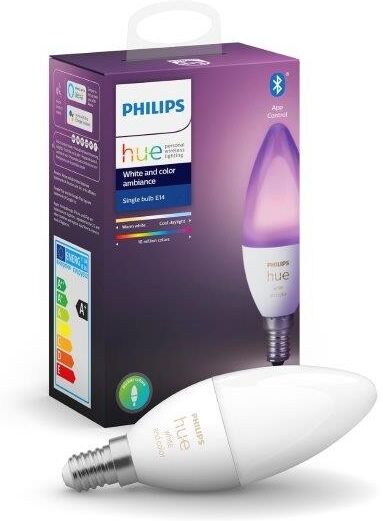 Philips Hue 8718699726317 1x LED žiarovka 1x5,3W   E14   470lm   2200 - 6500K - RGB, Bluetooth, White and Color Ambiance