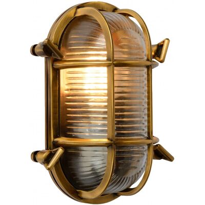 Lucide 11891/20/02 nástenná vonkajšia lampa Dudley 1x40W E27 IP65 - mosadzná, stmievateľná Lucide 11891/20/02 nástenná vonkajšia lampa Dudley 1x40W E27 IP65 - mosadzná, stmievateľná