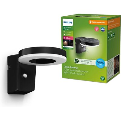 Philips 8720169265769 LED solárne vonkajšie nástenné svietidlo Zonal 1,3W integrovaný LED zdroj 250lm 3000K Philips 8720169265769 LED solárne vonkajšie nástenné svietidlo Zonal 1,3W integrovaný LED zdroj 250lm 3000K
