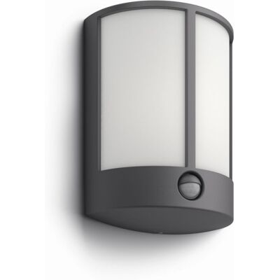 LED vonkajšie nástenné svietidlo lampa s pohybovým snímačom Philips STOCK 16465/93/16 - antracit LED vonkajšie nástenné svietidlo lampa s pohybovým snímačom Philips STOCK 16465/93/16 - antracit