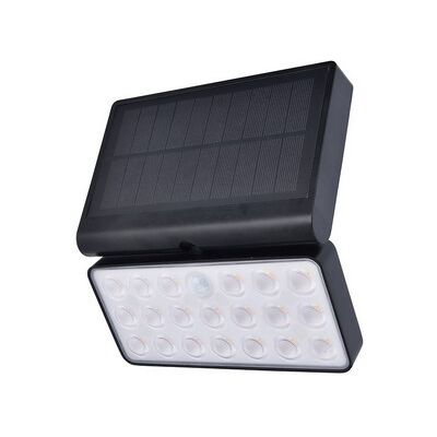 Lutec 6935501330 LED vonkajšie solárne nástenné svietidlo Tuda s pohybovým čidlom 1x8,5W 1000lm 2700-6500K IP44 - čierna Lutec 6935501330 LED vonkajšie solárne nástenné svietidlo Tuda s pohybovým čidlom 1x8,5W 1000lm 2700-6500K IP44 - čierna