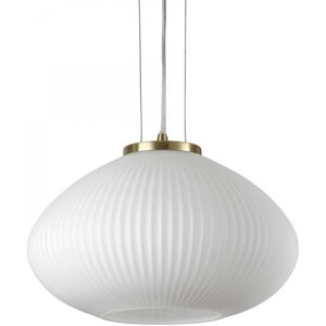 Ideal Lux 264547 závesné stropné svietidlo Plisse Sp1 1x60W E27 - mosadz, biela Ideal Lux 264547 závesné stropné svietidlo Plisse Sp1 1x60W E27 - mosadz, biela