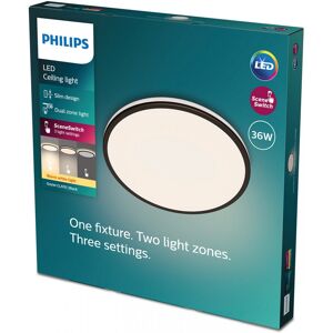 Philips 8719514432086 LED stropné svietidlo Ozziet 1x36W 3900lm 2700K- stmievateľné - SceneSwitch, čierna Philips 8719514432086 LED stropné svietidlo Ozziet 1x36W 3900lm 2700K- stmievateľné - SceneSwitch, čierna