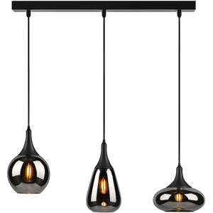 Trio 317000332 závesné svietidlo Lumina 3x40W E14 - nastaviteľná výška, čierna, chróm Trio 317000332 závesné svietidlo Lumina 3x40W E14 - nastaviteľná výška, čierna, chróm