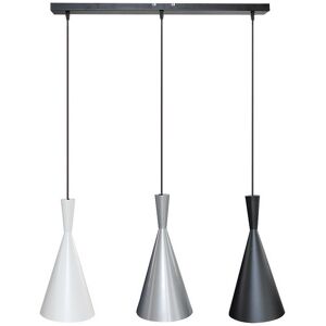 Rabalux Rabaluux 5312 závesné stropné svietidlo Trincola 3x40W E27 - čierna, strieborná, biela Rabalux Rabaluux 5312 závesné stropné svietidlo Trincola 3x40W E27 - čierna, strieborná, biela