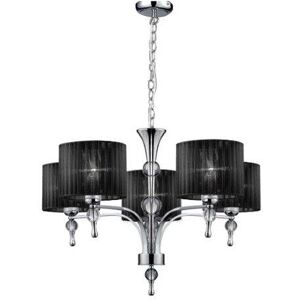 Azzardo AZ0499 závesný luster Impress 5 5x50W E27 IP20 - čierna Azzardo AZ0499 závesný luster Impress 5 5x50W E27 IP20 - čierna
