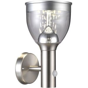 Globo 33435 LED vonkajšie solárne nástenné svietidlo Solarleuchte Edelstahl s pohybovým senzorom 1x6W 550lm 3000K IP44 - šedá Globo 33435 LED vonkajšie solárne nástenné svietidlo Solarleuchte Edelstahl s pohybovým senzorom 1x6W 550lm 3000K IP44 - šedá