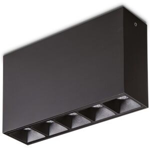 Ideal Lux 244884 LED prisadené stropné svietidlo Lika 1x12,5W 1100lm 3000K - čierna Ideal Lux 244884 LED prisadené stropné svietidlo Lika 1x12,5W 1100lm 3000K - čierna